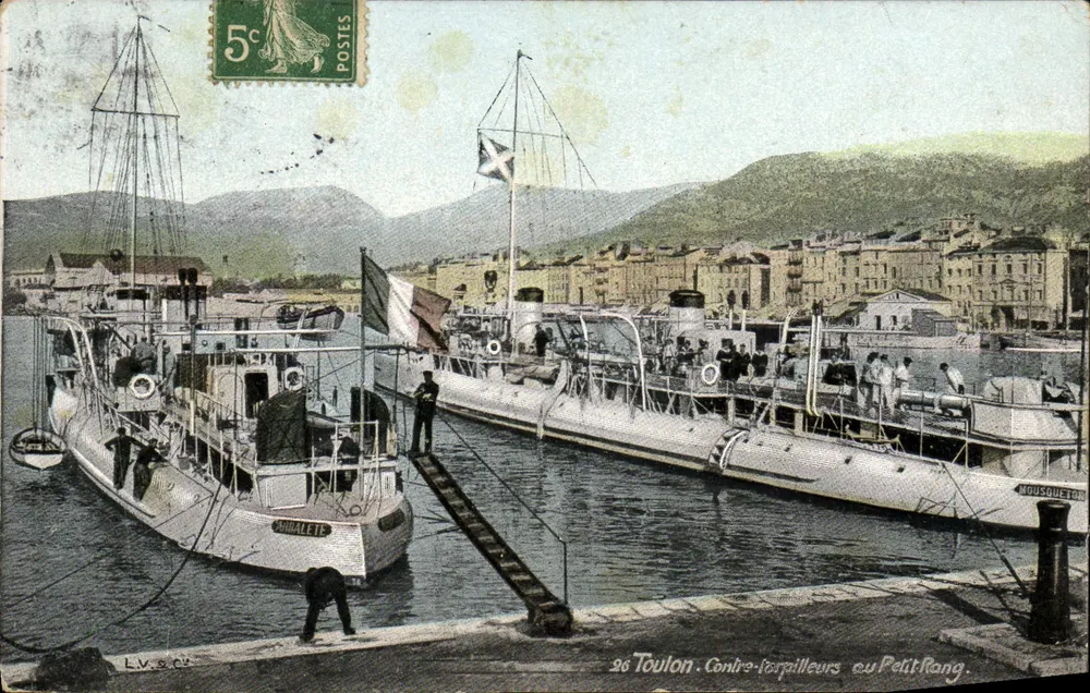 Toulon. Torpedoboote am Petit-Rang — L.V. & Cie - Vorderseite