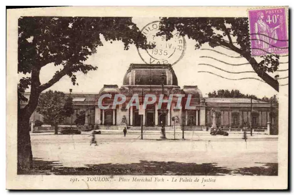 Toulon - Place Maréchal Foch - Das Palast der Justiz - Vorderseite