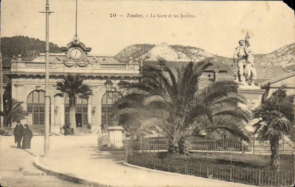 Toulon — Die Station und die Gärten — Sammlung A. Couturier - Vorderseite