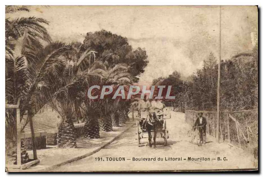 Toulon — Boulevard du Littoral — Mourillon — B. C. - Vorderseite