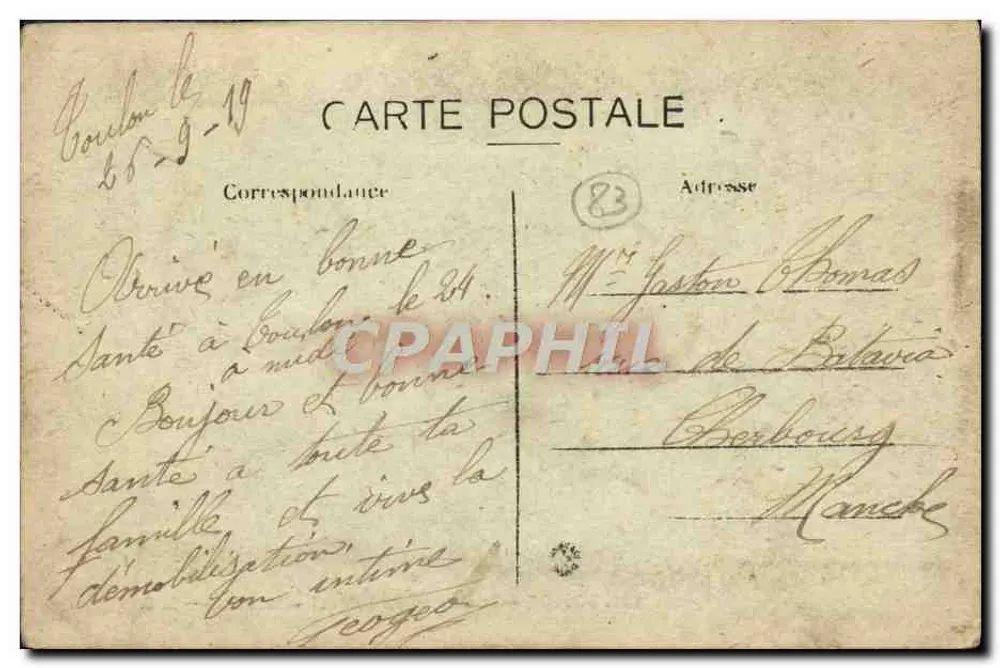 Toulon — Boulevard du Littoral — Mourillon — B. C. - Rückseite