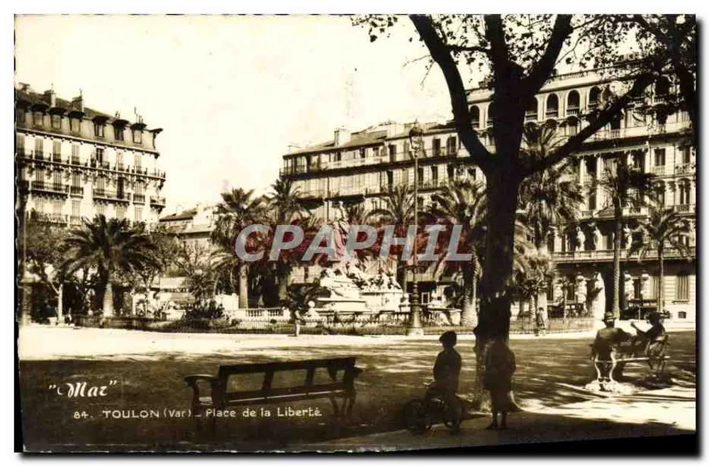 Toulon (Var) — Praça da Liberdade — editor 'Mar' - Frente