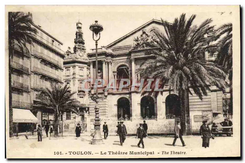 Toulon — Le Théâtre Municipal — éditeur : imprimeur inconnu, n° 101 - Vorderseite