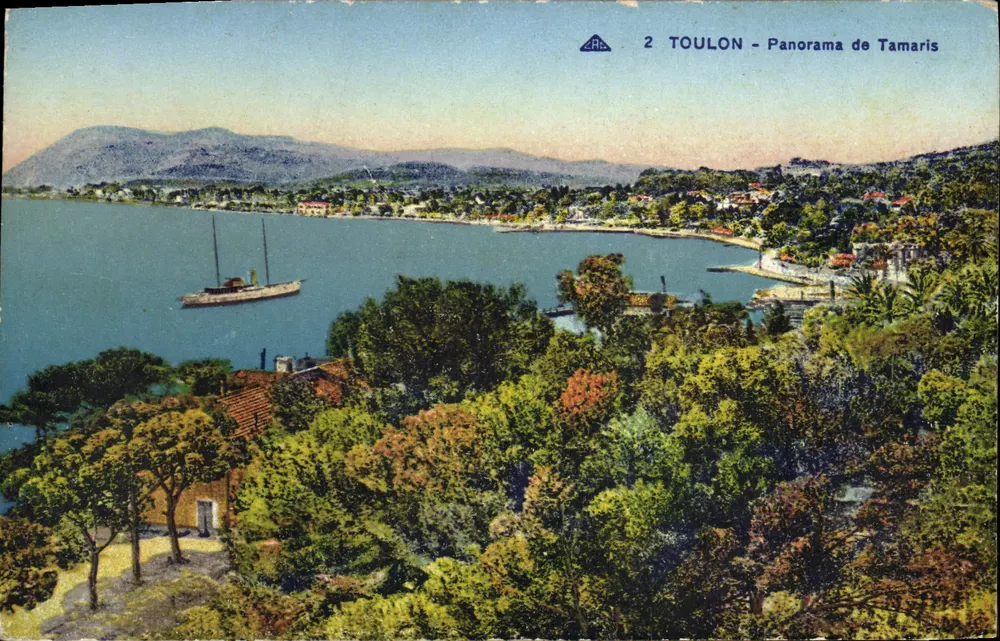 Toulon - Panorama di Tamaris — editore C.A.P. n°2 - Recto