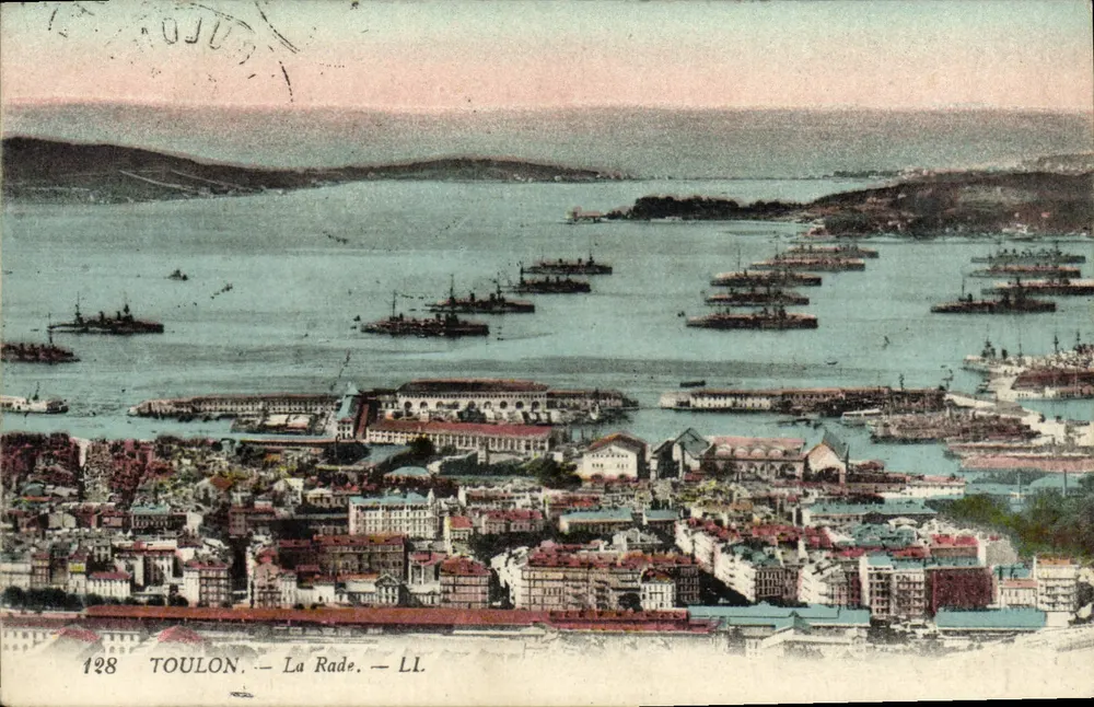 Toulon — La Rade — LL. — Éditeur LL. — N° 128 - Frente