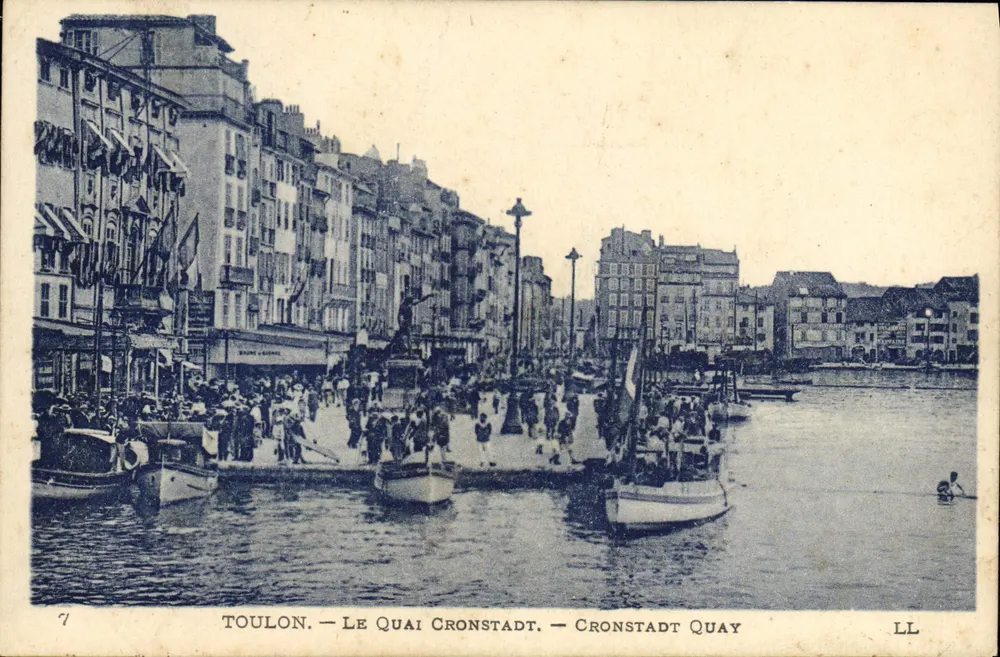 Toulon — Quai Cronstadt — Verleger LL, Nr. 7 - Vorderseite