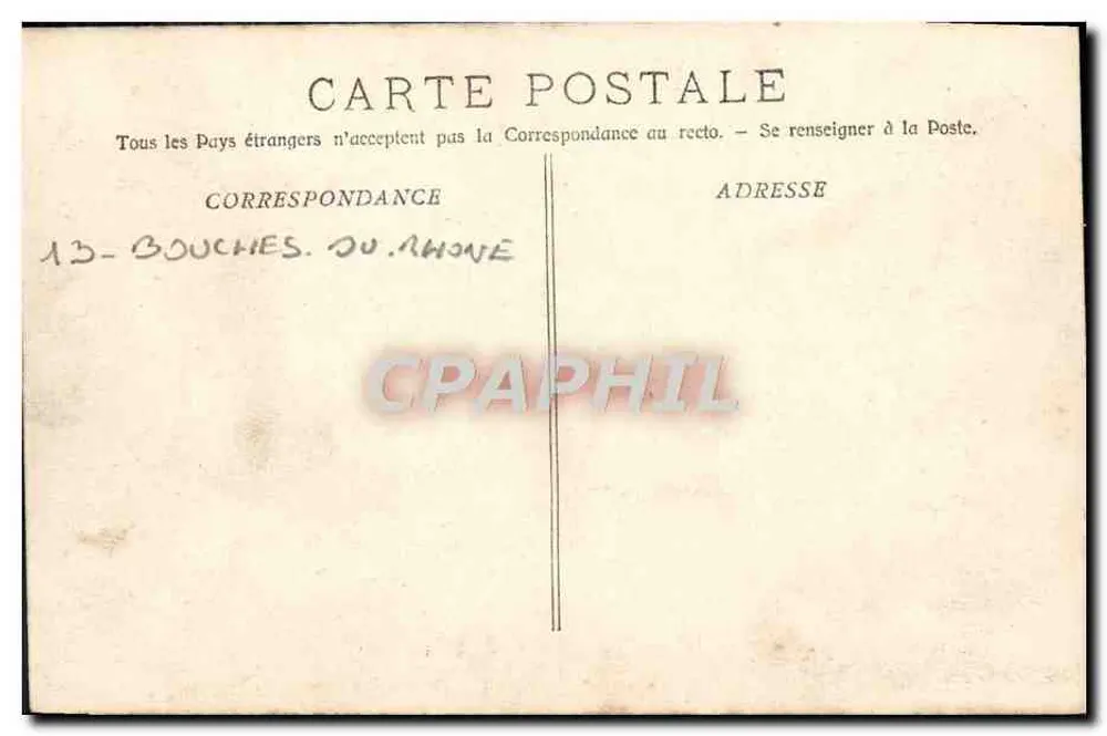 Arles - Entrada da Cidade — Fototipia E. Lacour Marselha — n° de série 1835 - Verso