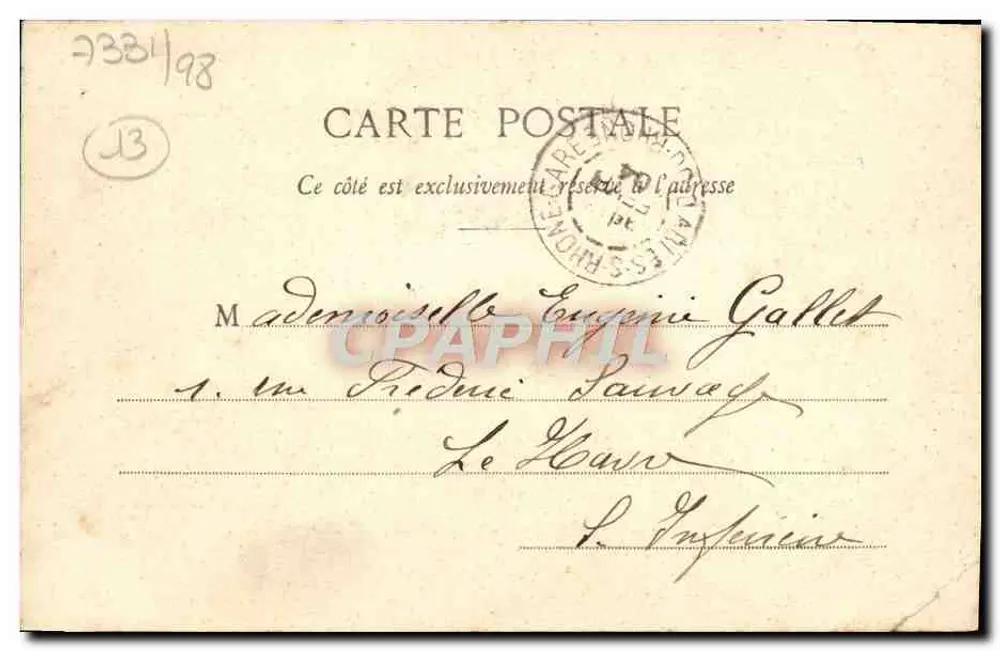 Arles — Entrada da Cidade — Edição Giletta, fot., Nice, n° 3137 - Verso
