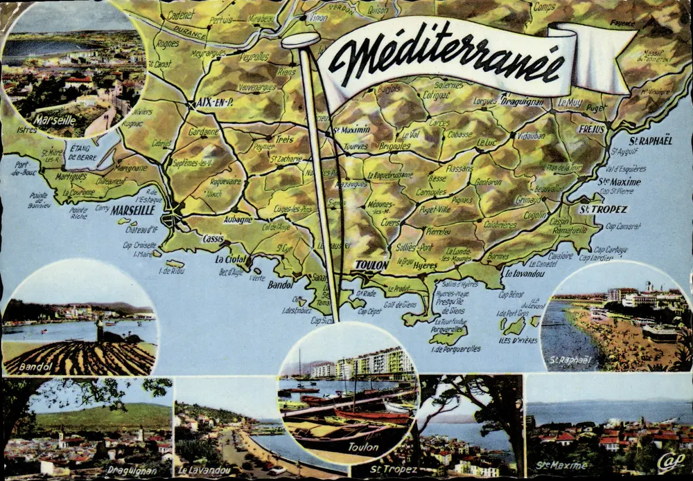 Côte d'Azur — Mittelmeer — C'N° des Arts Photomécaniques, Paris - Vorderseite
