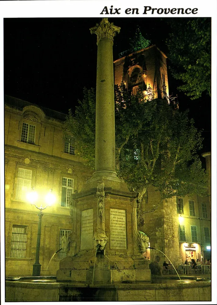 Aix en Provence — Place de l'hôtel de ville — Sté PEC - Marseille - Recto