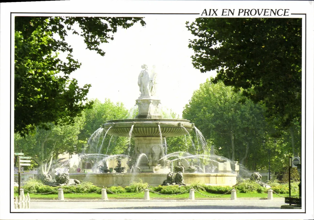 Aix-en-Provence — Die Große Fontäne - Vorderseite