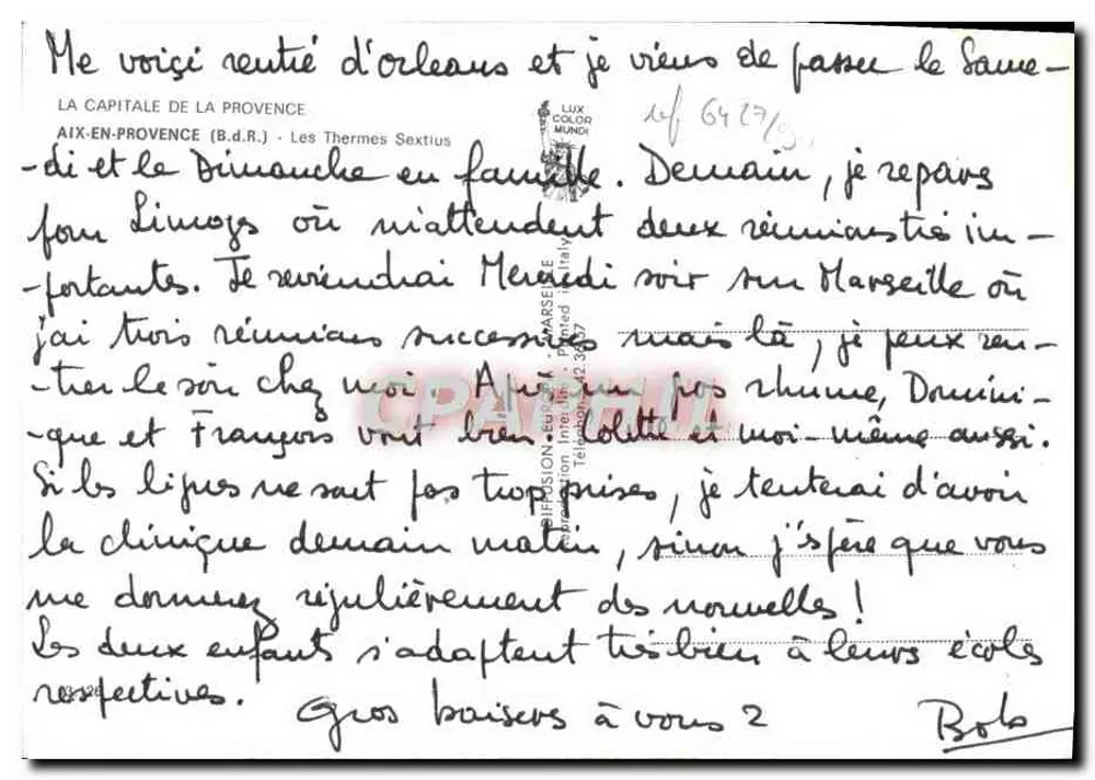 Termas Sextius — Aix-en-Provence — editor Lux Color Mundi - Verso