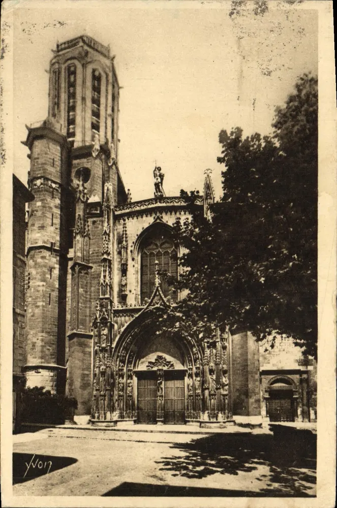 Cathédrale Saint-Sauveur — Aix-en-Provence — Éditeur Yvon, n° 17 - Vorderseite