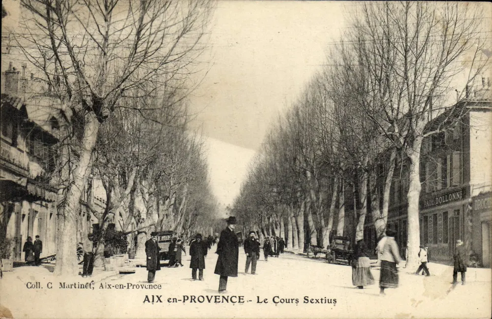 Aix-en-Provence — O Cours Sextius — Coll. C. Martinet - Frente