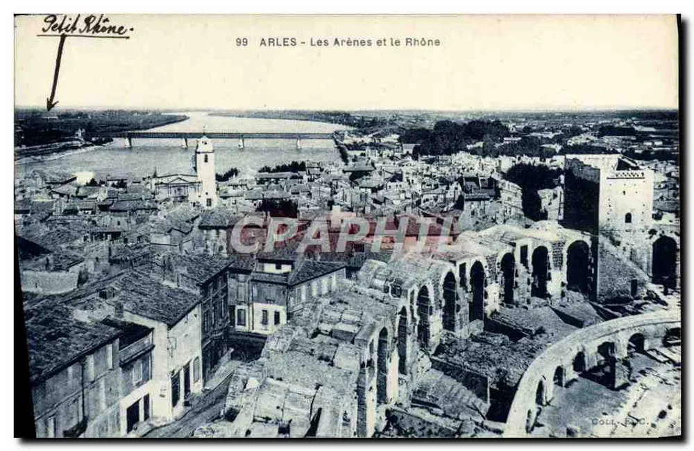 Arles - As Arenas e o Rio Rhône — Félix Rhône, n°99 - Frente