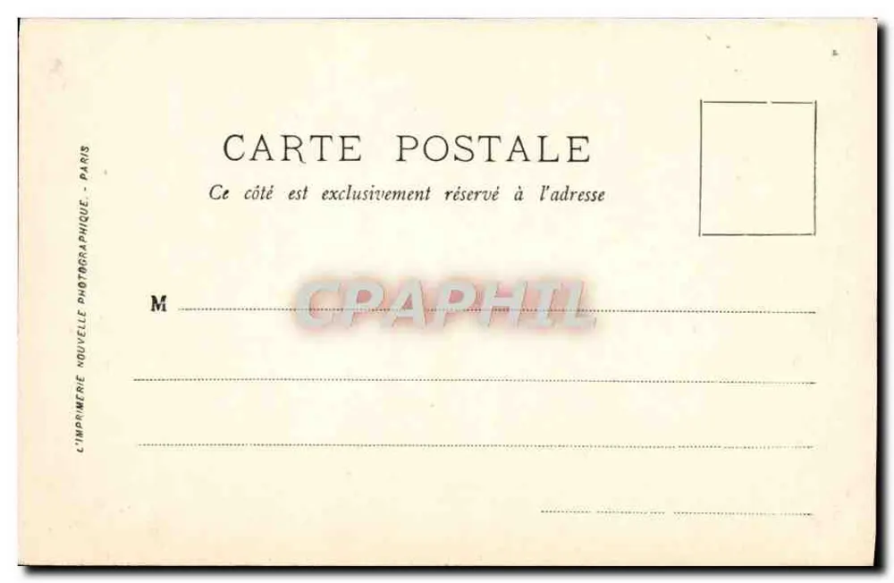 Arles — O Teatro Antigo — LL. — L’Imprimerie Nouvelle Photographique, Paris - Verso