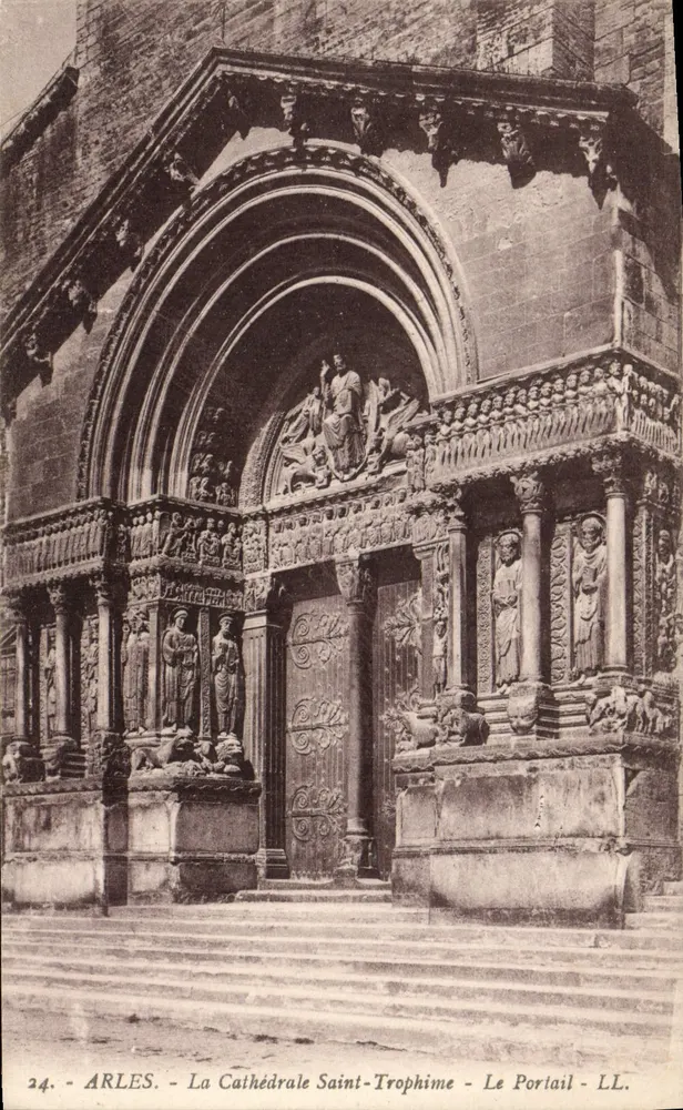 Arles - Kathedrale Saint-Trophime - Der Portal - LL. - Vorderseite