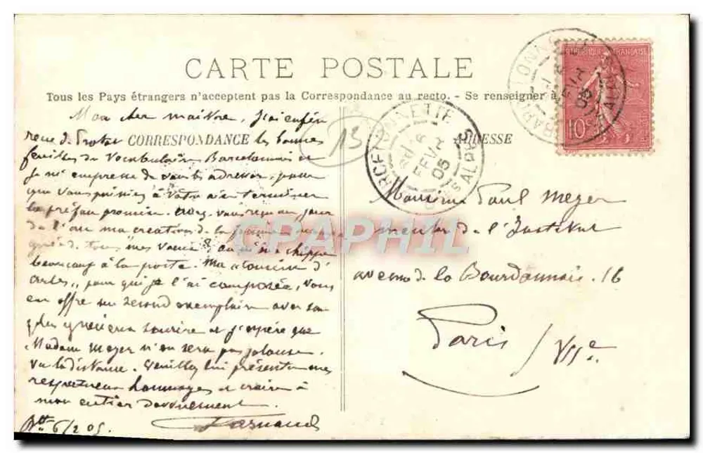 Arles — Tipo de Arlesienne — Edição Marchetou, Arles - Verso