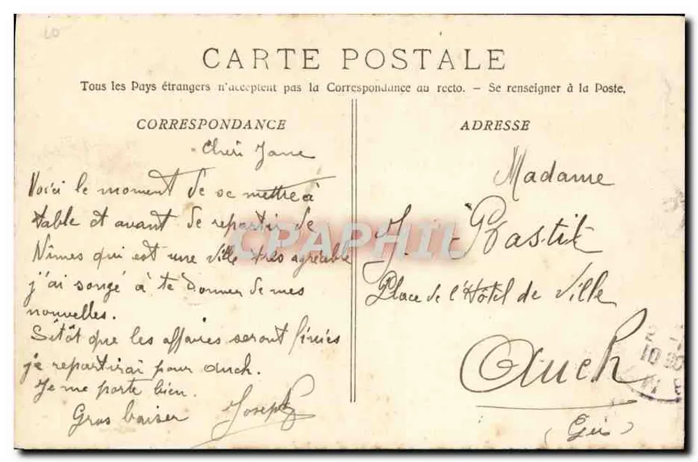 Arlésienne — Fototipia E. Lacour, Marselha — n°38 - Verso
