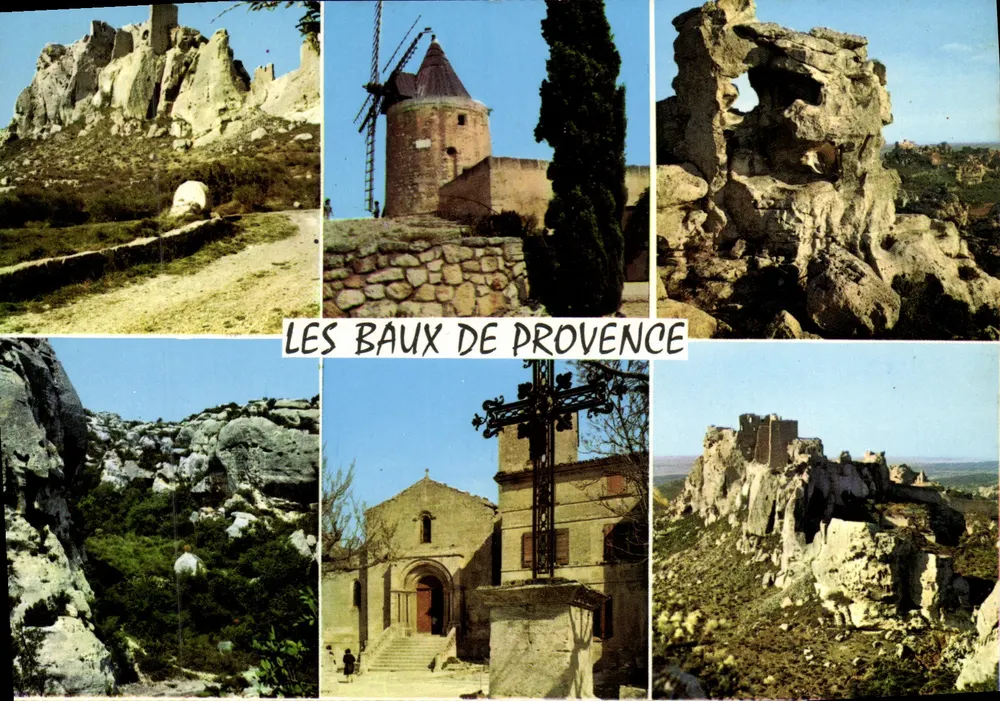 Les Baux de Provence — vista panorâmica — Edições Magenta, n° 10.732 - Frente