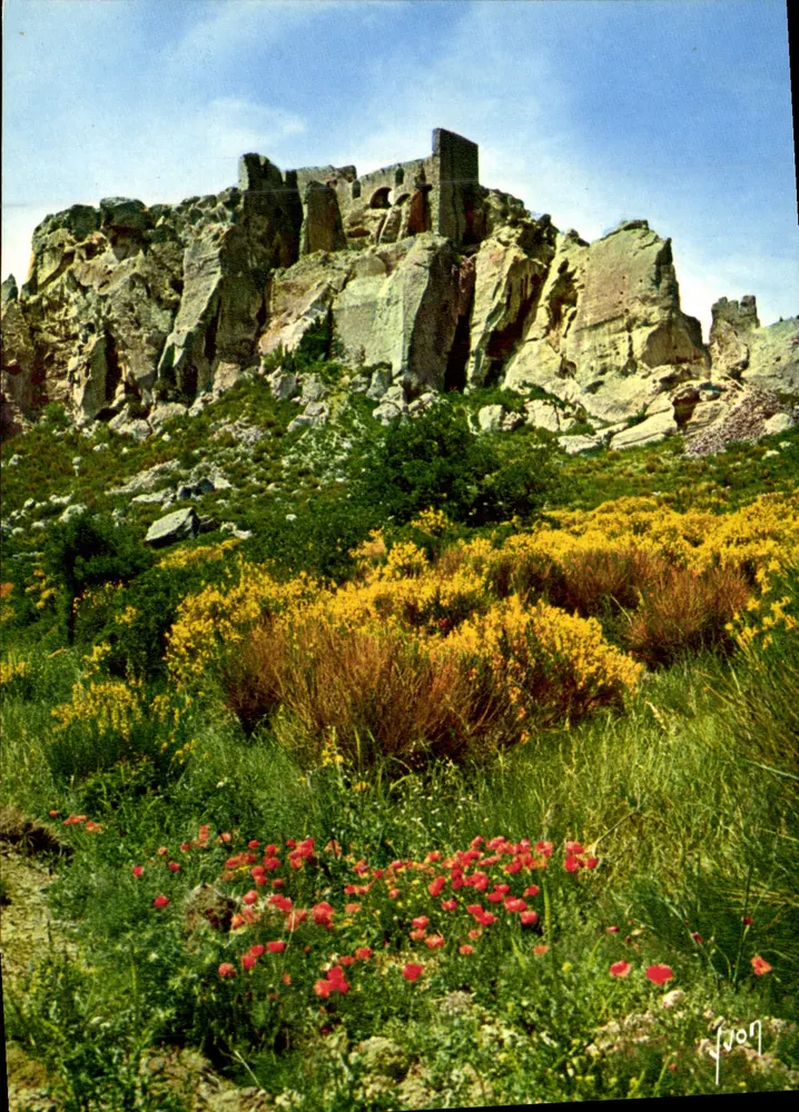 Les Baux (Bouches-du-Rhône) — Ruinen des feudalen Schlosses — Éditions d'Art Yvon, n° 4967 - Vorderseite