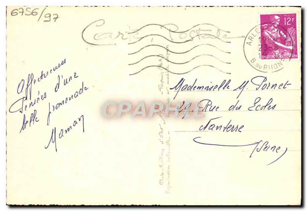 Les Baux - O Oustau de Baumanrière — editor Roby, número de série 370 - Verso