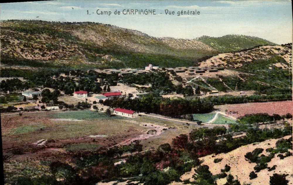 Campo de Carpiagne — Vista geral — Edição "La Cigogne", 9 bis Quai du Canal, Marselha - Frente