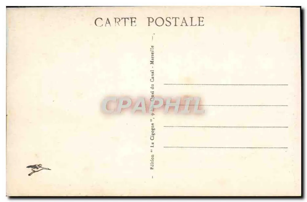 Camp de CARPIAGNE - Le Parc de MM. les Officiers — Ausgabe 'La Gigogne', Marseille - Rückseite