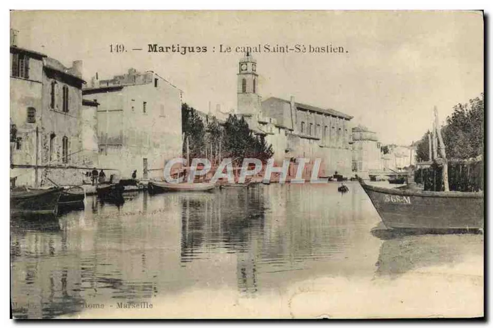 Martigues : O canal Saint-Sébastien — editor desconhecido, n° de série 149 - Frente