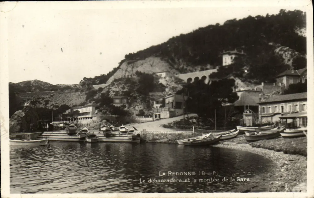 La Redonne (B.d-R) — Der Steg und der Weg zur Station — A. Tappy, 40, Quai Michelet Pétain, Marseille - Vorderseite
