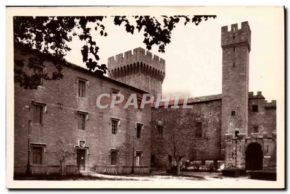Salon - La Corte e il Torrione del Castello — Edizione Moderna A. Gras, Salon - Recto