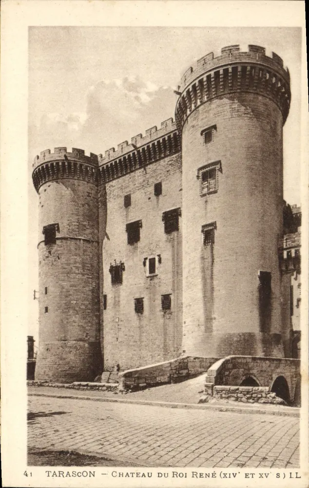 Tarascon — Castelo do Rei René (séculos XIV e XV) — Lavy e Meurice, Paris - Frente