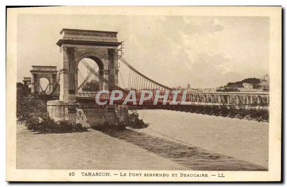 Tarascon — O Ponto de Suspensão e Beaucaire — LL - Frente