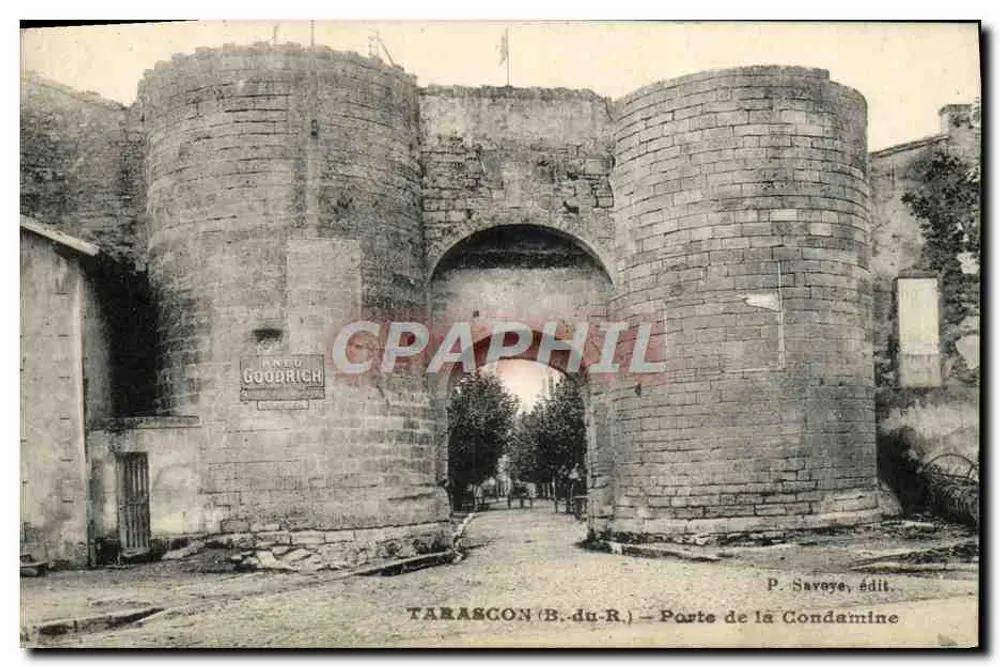 Tarascon (B.-du-R.) — Porta da Condamine — P. Savoye, editor - Frente