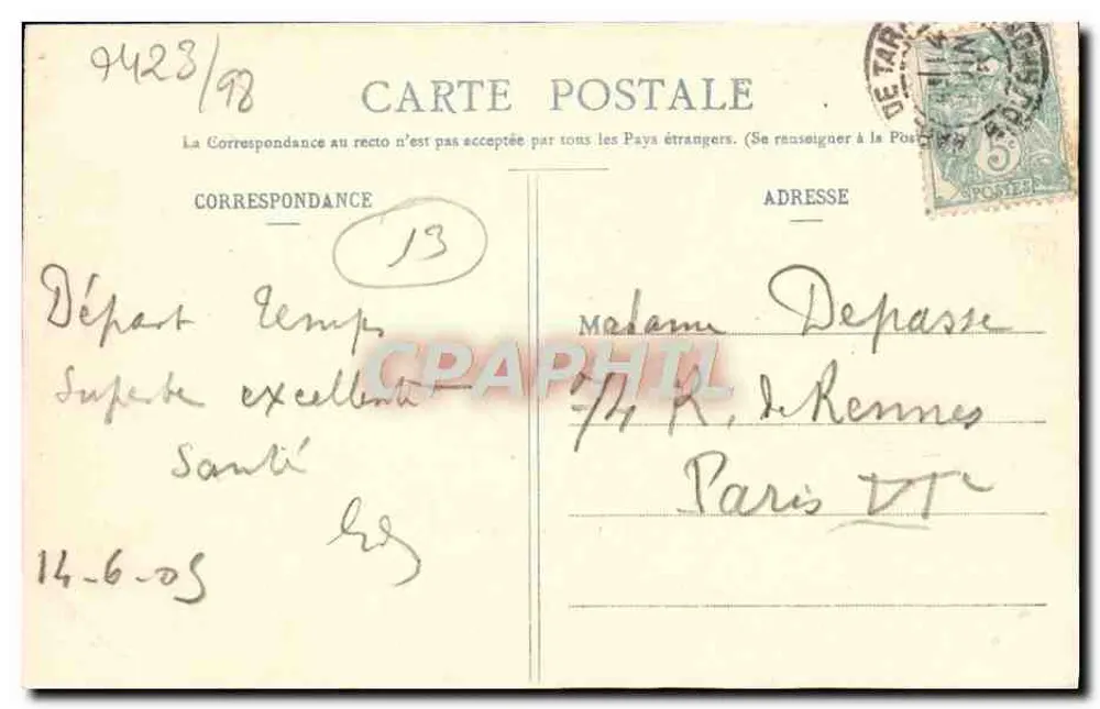 Tarascon — Vista geral — Fot. Blanchin, Tarascon - Verso