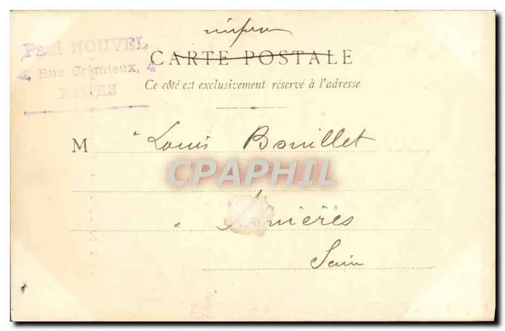 Tarascon — Calle Saint Antoine y de la Salvedad — Editor Chalon-sur-Saône, n° 97 - Reverso