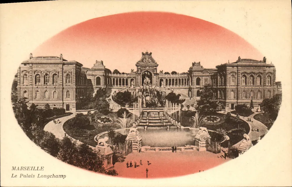 Marselha — O Palácio Longchamp — editor não identificado - Frente