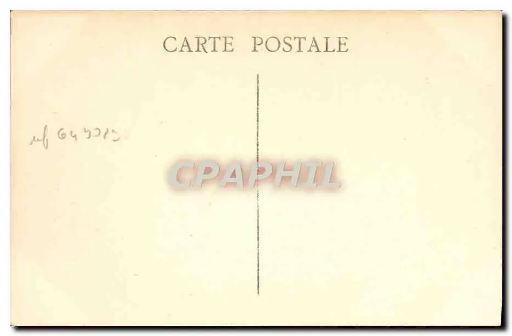 Marselha — O Palácio Longchamp — editor não identificado - Verso