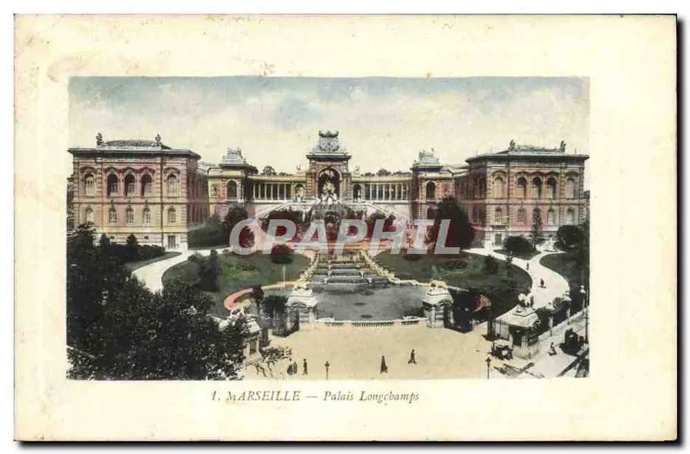 Marselha — Palácio Longchamps — editor Graphphil, n°1 - Frente