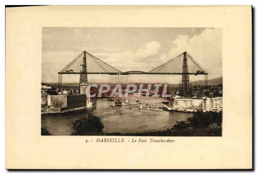 Marselha — O Ponte Transbordeur — Costa, Marselha - Frente