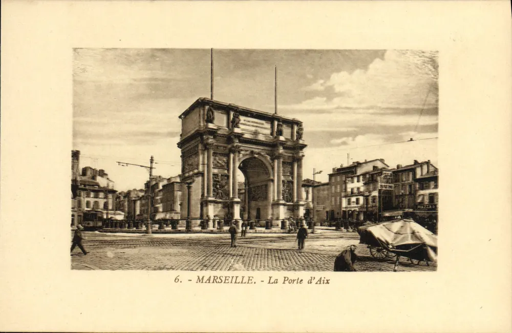 Marseille - A Porta de Aix — editor Costu, n°6 - Frente