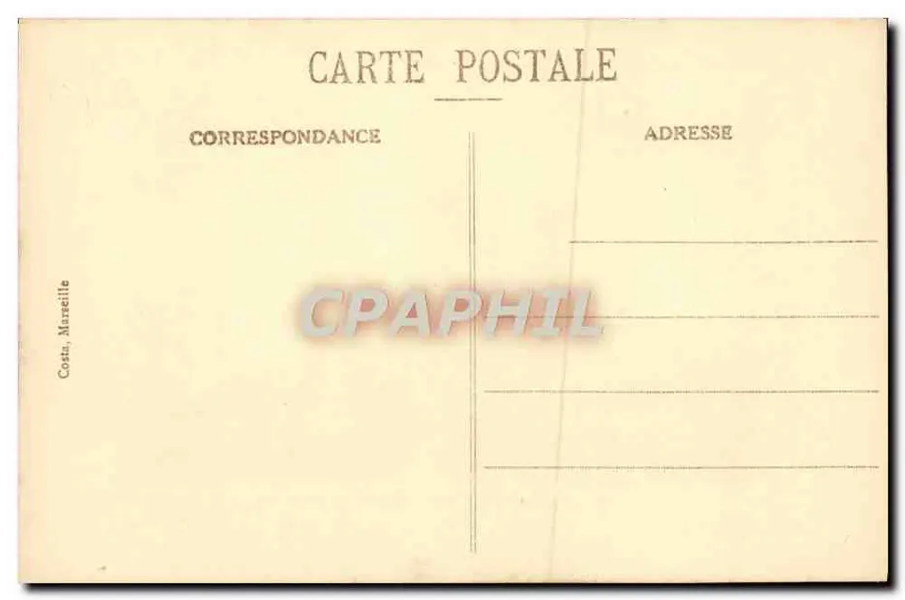 Marseille - A Porta de Aix — editor Costu, n°6 - Verso