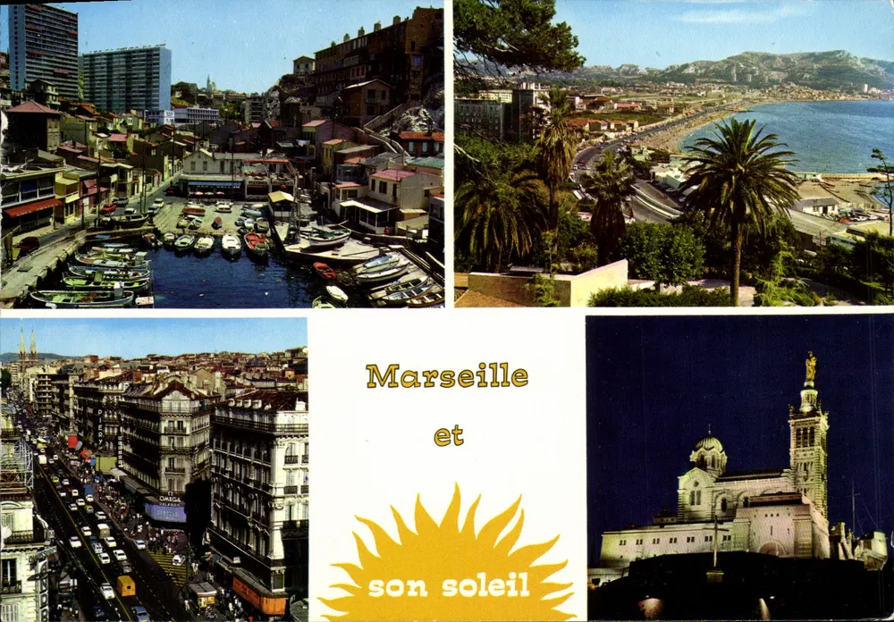 Marselha e seu sol — Edição TARDY, 29 rue du Béguin, Marselha - Frente