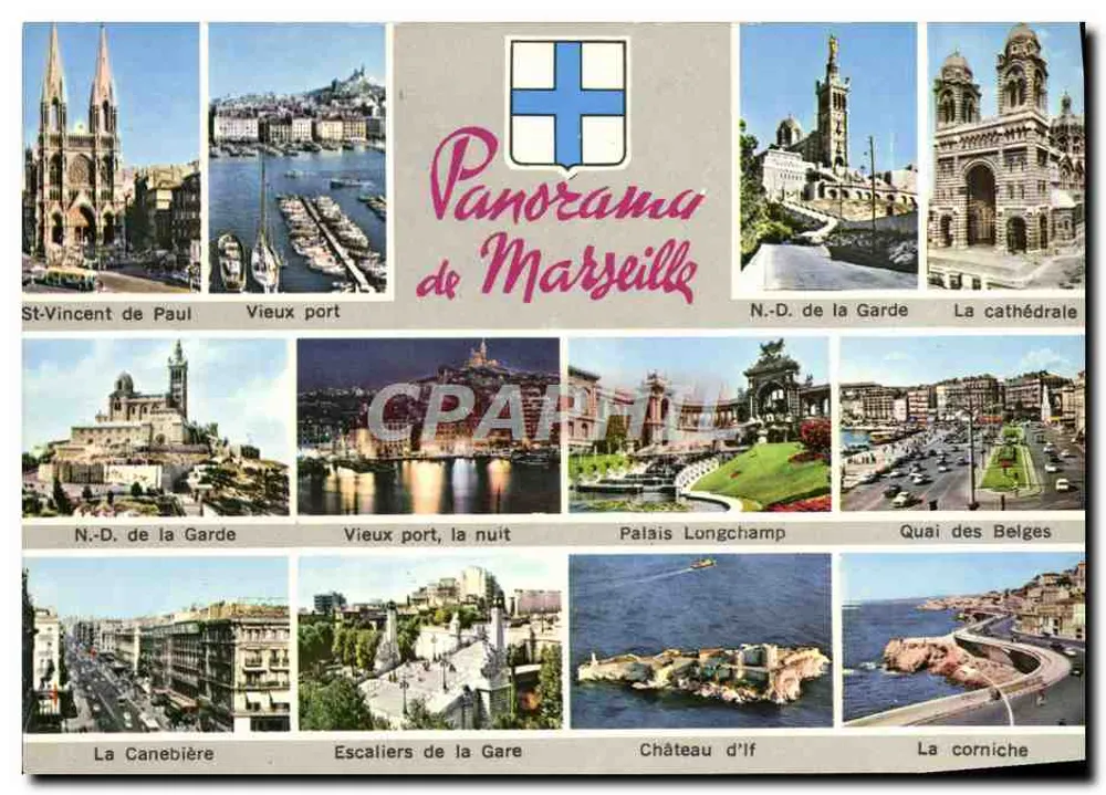 Panorama de Marselha — Editor G. Gandinini, n° 13.55/242 - Frente