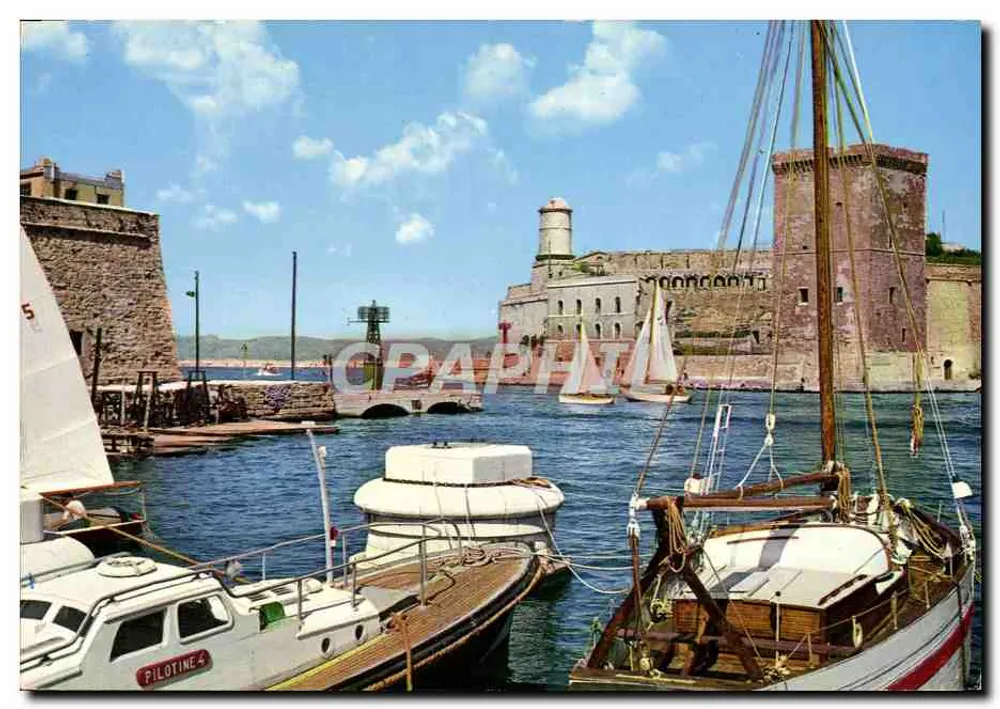 Eingang zum Hafen und das Fort Saint Jean — Marseille — Imprimerie de Provence - Vorderseite