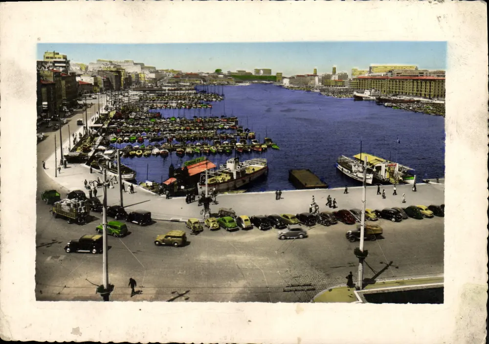 Panorama sur le Port et le Pharo — Édition Tarny, Marseille - Frente