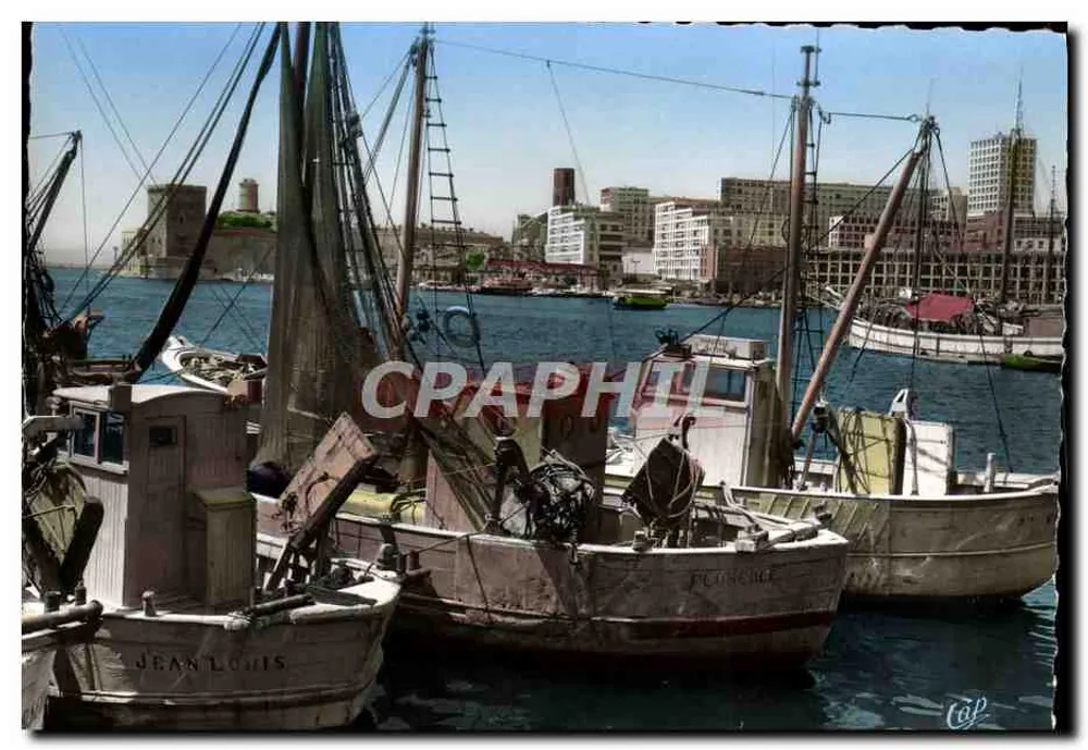 MARSEILLE - Der Eingang zum Alten Hafen — Real-Photo - Gie des Arts Photomécaniques - Vorderseite