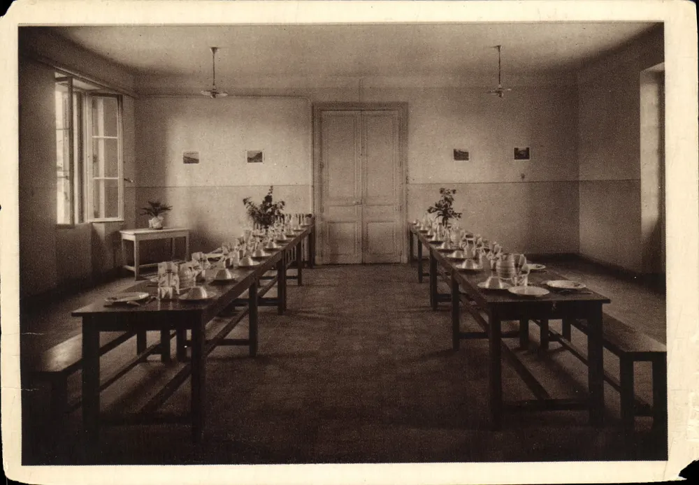 Kloster des Refugiums — Speisesaal — Héliogravure Lescuven, Lyon - Vorderseite