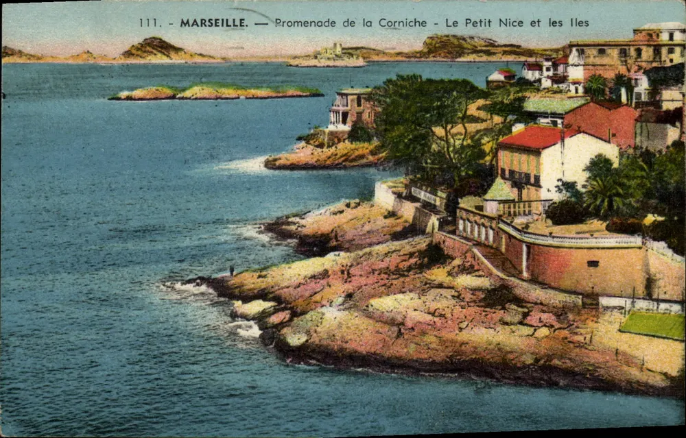 Marseille — Promenade de la Corniche — Le Petit Nice und die Inseln - Vorderseite