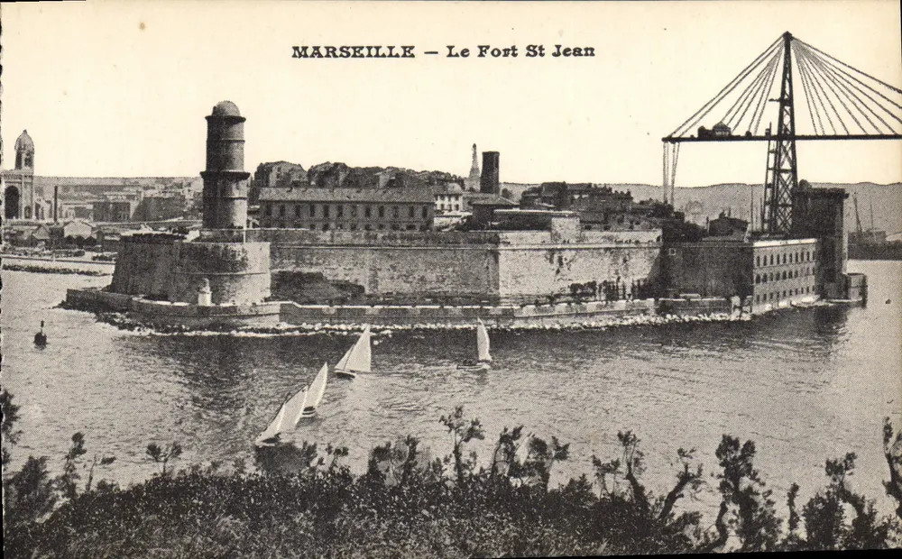Marseille — O Forte Saint Jean — Editor não visível, número de série não visível - Frente
